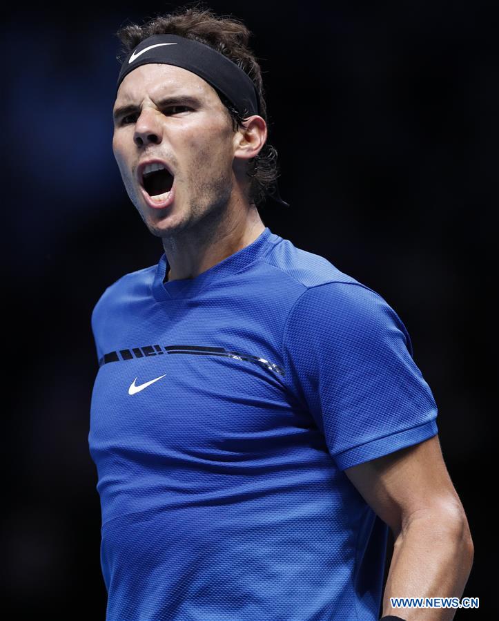 (SP)BRITAIN-LONDON-TENNIS-ATP FINALS-NADAL VS GOFFIN