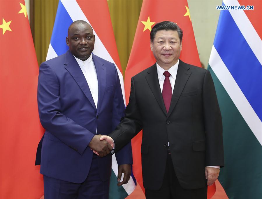 CHINA-BEIJING-XI JINPING-GAMBIA-PRESIDENT-TALKS (CN)