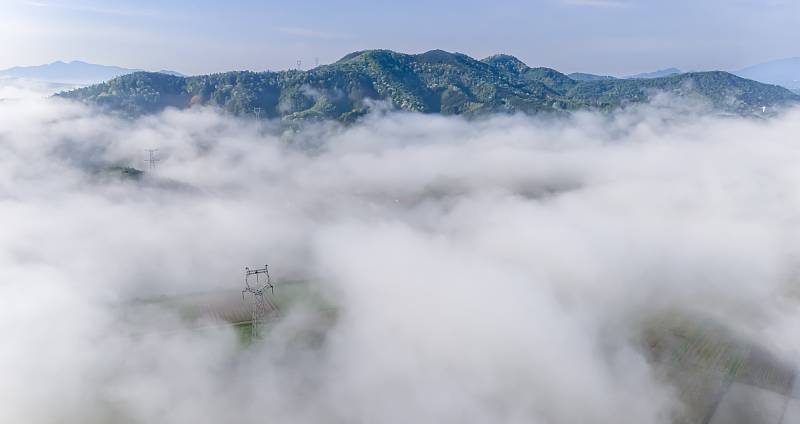 Xinyu City was enshrouded in mist