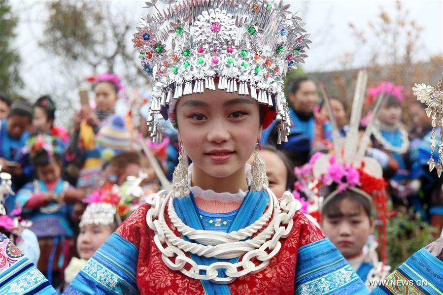 folk event "ganpingzi" held in southwest china