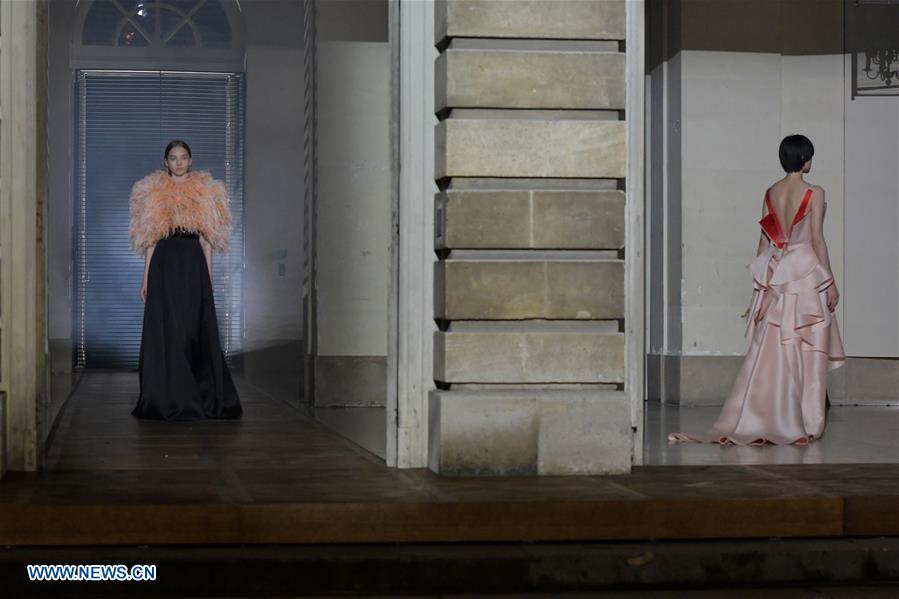 Creations of Givenchy showed during Haute Couture 2018 in Paris