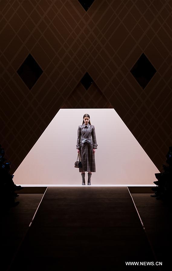 Creations of Fendi Autumn/Winter 18/19 women collection presented in Milan