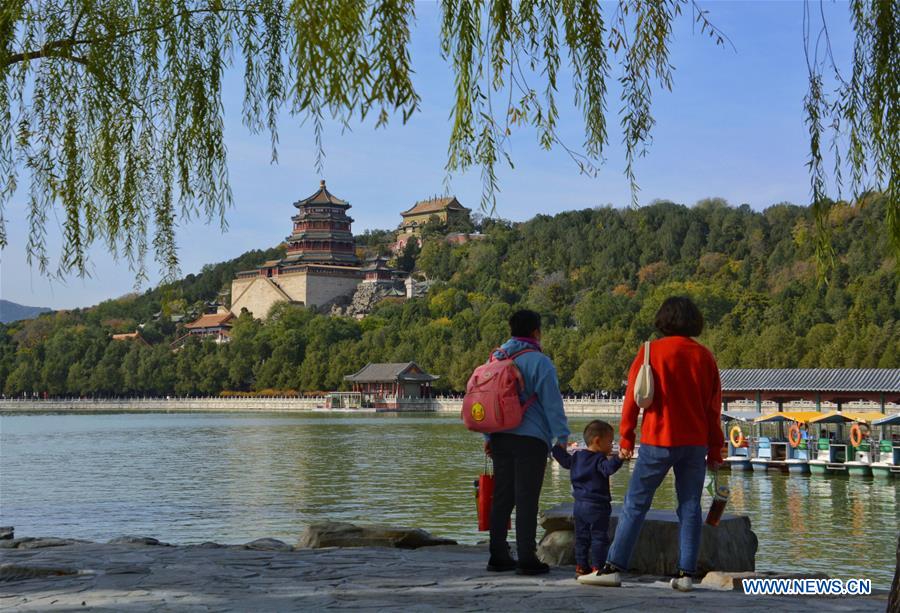 Autumn scenery at Summer Palace in Beijing