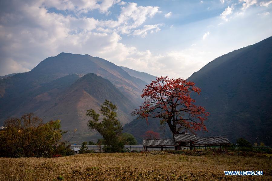 Scenery of Nujiang valley in China's Yunnan