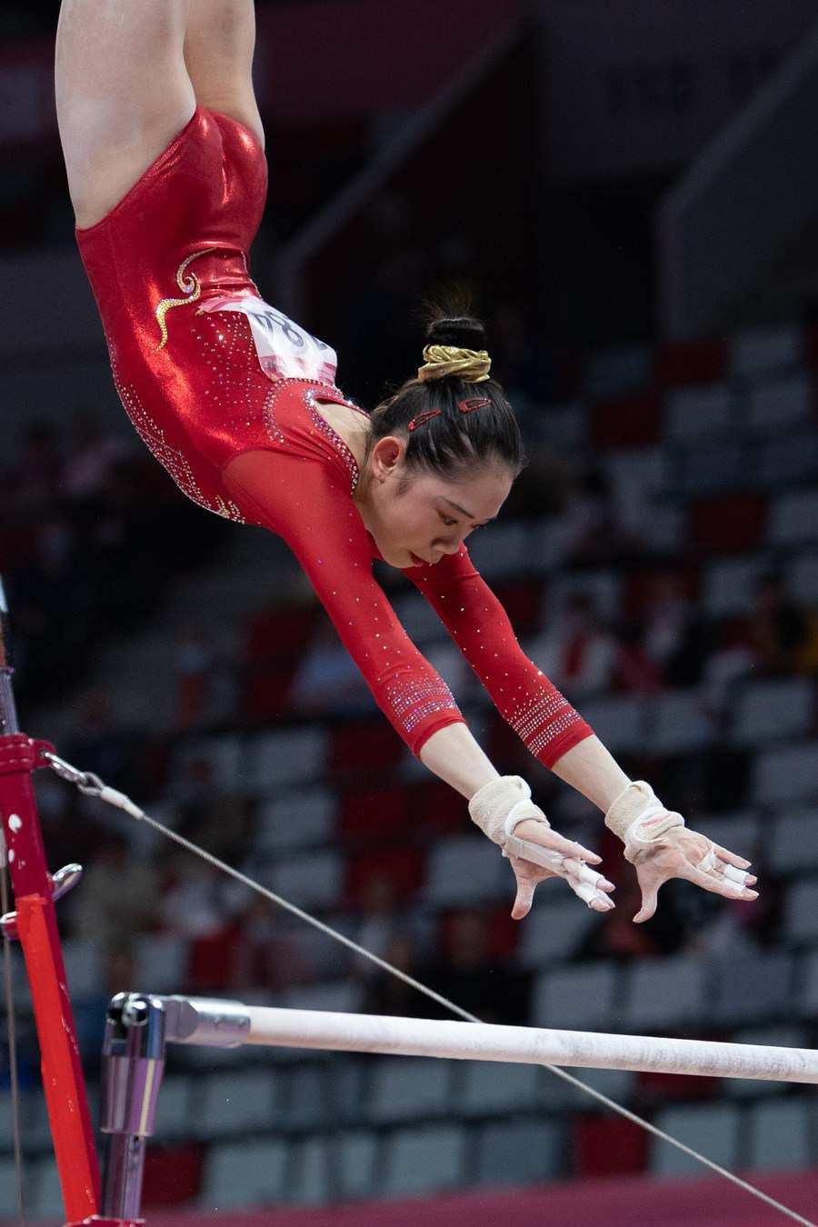 Chinese gymnastics girls undertake first national team Olympic trial
