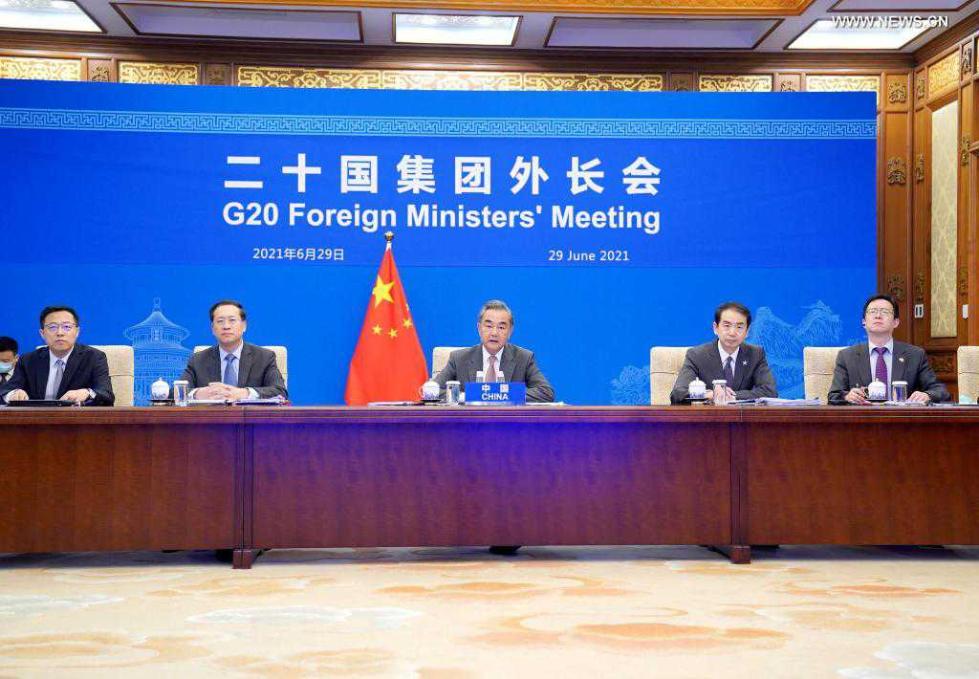 China calls on G20 members to advance partnership spirit