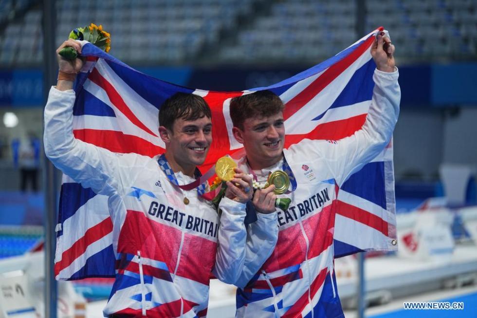 Britain's Daley/Lee win men's synchronised 10m platform at Tokyo Olympics