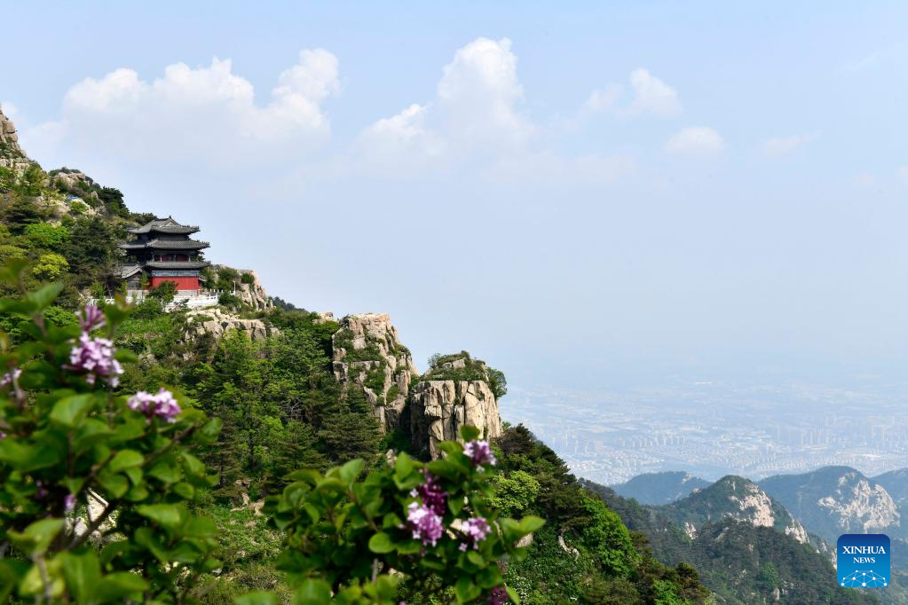 Beautiful scenery of Mount Taishan, E China