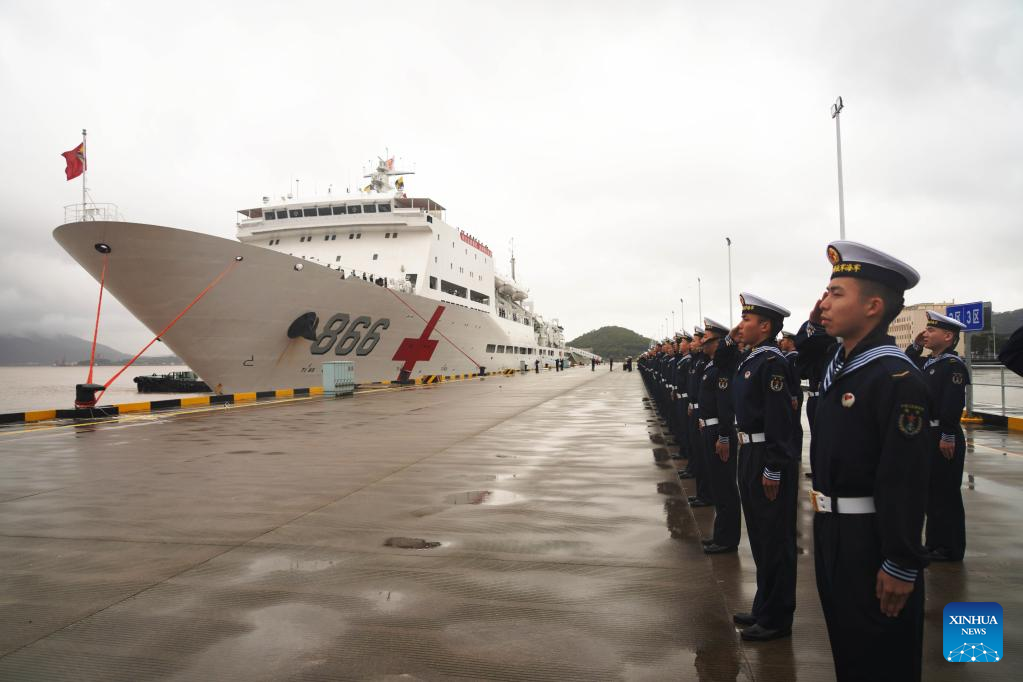 Chinese naval hospital ship back home after visit to Jakarta